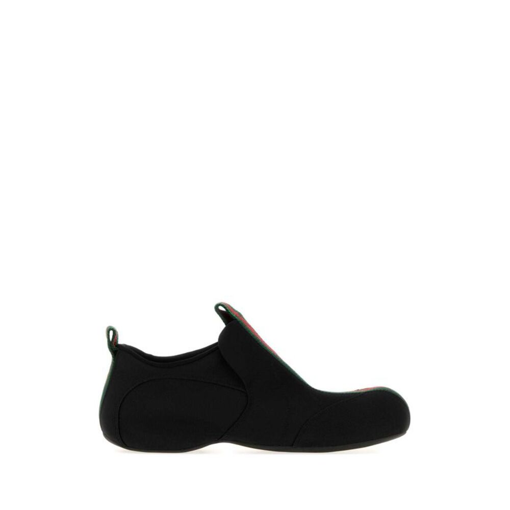 Gucci Men Black Canvas Drip Slip Ons